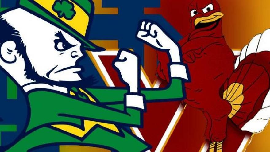 Comparing the Notre Dame Fighting Irish and the Virginia Tech Hokies
