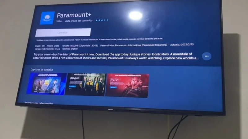 Paramount.com Samsung TV